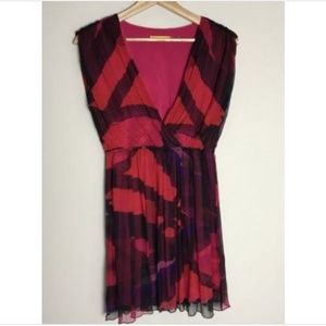 Alice + Olivia Women Large Silk Tunic Blouse Top